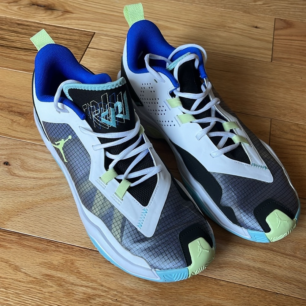 Jordan One Take 4 Mens Basketball Shoes White Coppa Lime Size 12 - Picture 5 of 16